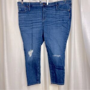 Madewell Distressed High Rise Skinny Crop Jeans